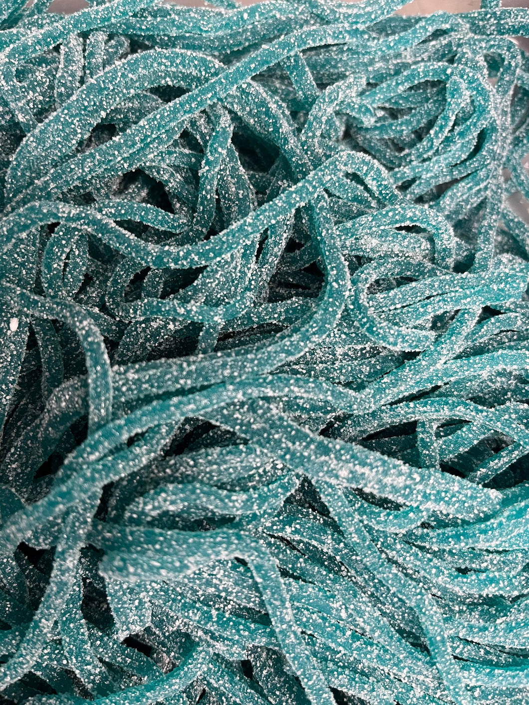 Sour Blue Raspberry Laces 100gram