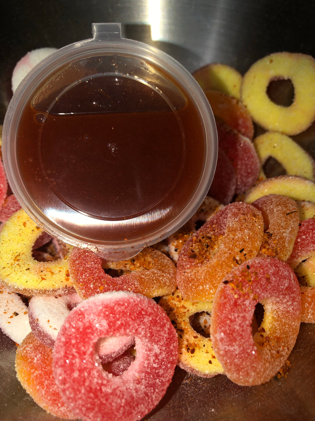 Chamoy and Tajin DIY Strawberry and Peach Rings Mix 200gram