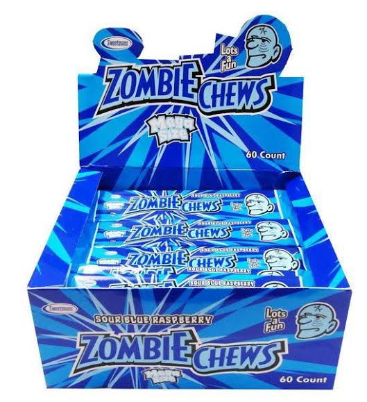 Zombie Chews - Sour Blue Raspberry-